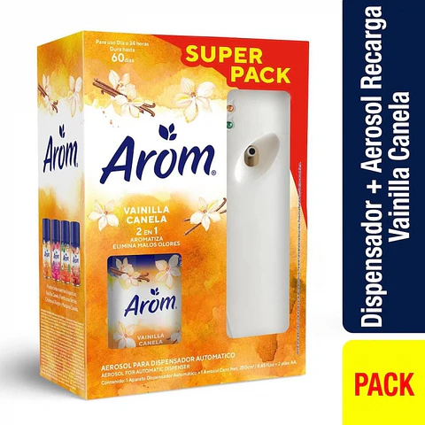 Dispensador aromatizacion aut. - Vainilla canela 250 ML -AROM