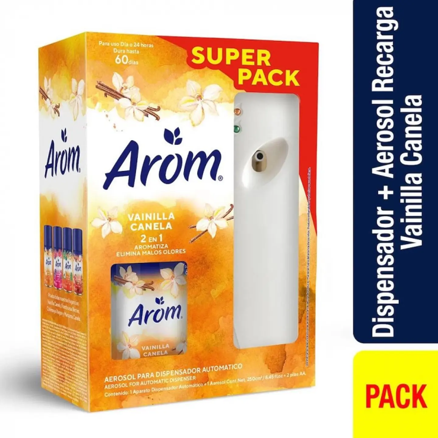 Dispensador aromatizacion aut. - Vainilla canela 250 ML -AROM 1