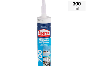 Silicona 300 ml 700 blanco Agorex