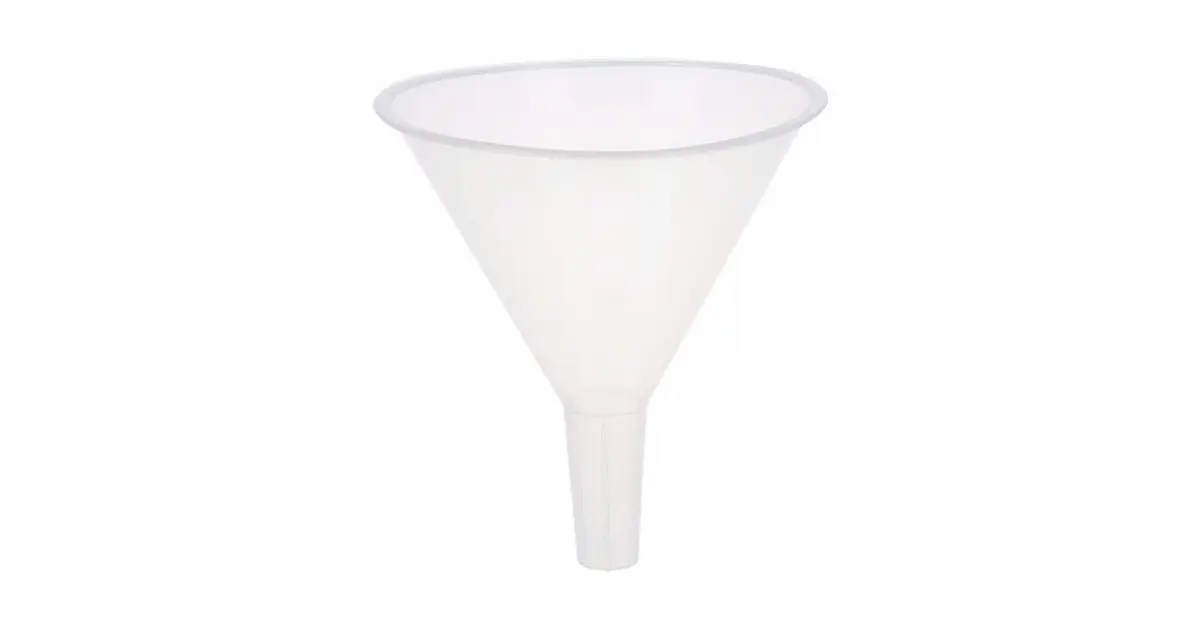 Embudo Plástico Blanco 12,5 CM