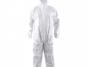 Overol buzo desechable blanco TALLA XL -CLEANCARRIER