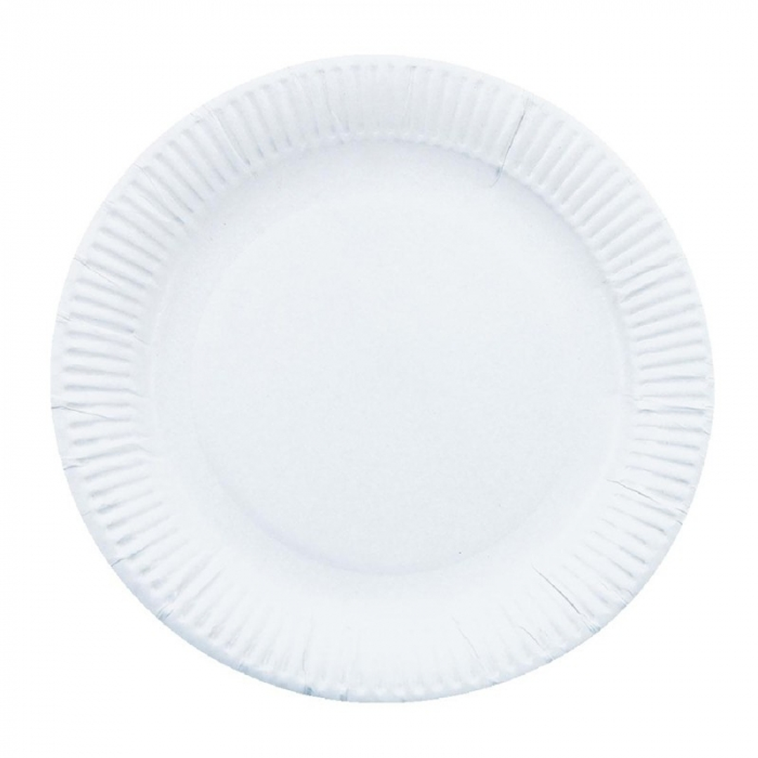 Platos de cartón blancos 17 cm 100 UND -GENÉRICO 1