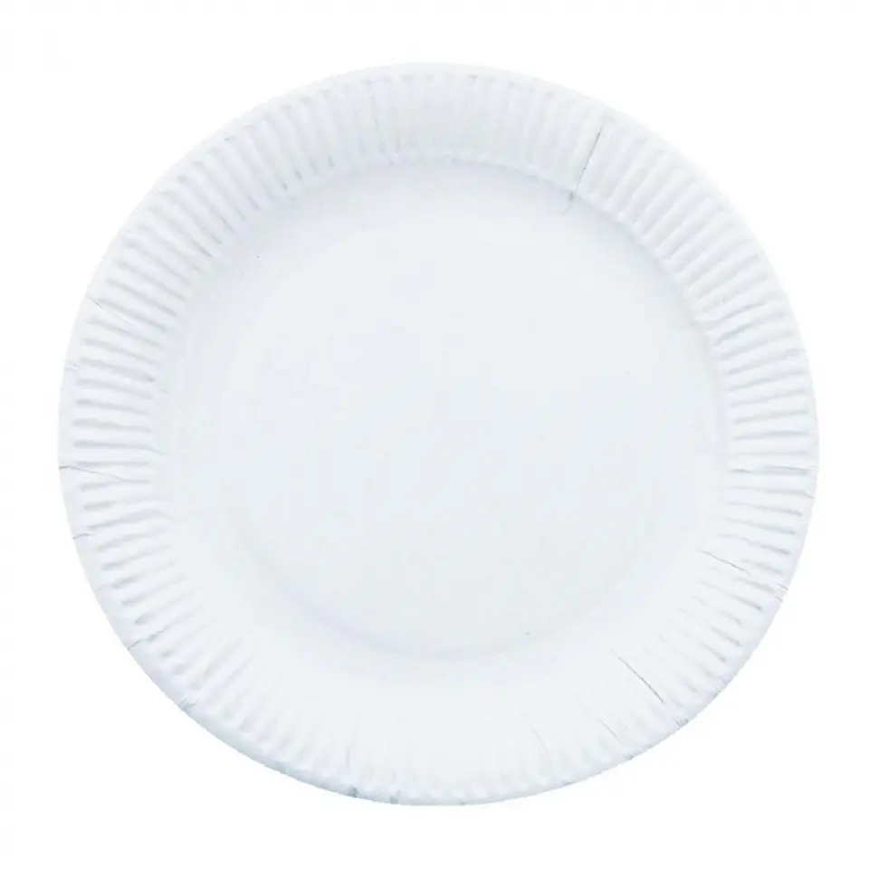 Platos de cartón blancos 17 cm 100 UND -GENÉRICO 1