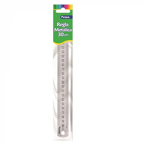 Regla acero inoxidable 30 CM -TORRE