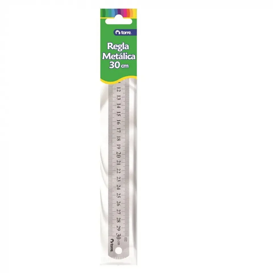 Regla acero inoxidable 30 CM -TORRE 1