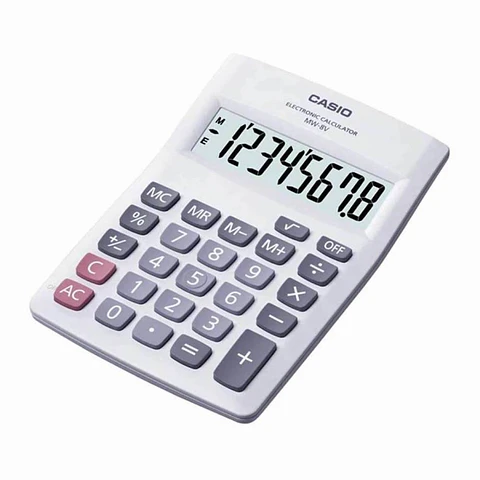 Calculadora de mesa 8 dígitos blanca MW-8V-WE -CASIO