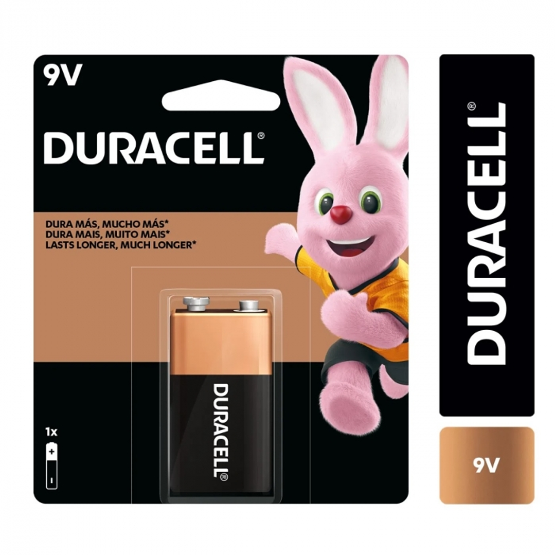 Pila Batería Alcalina 9V Duracell 1
