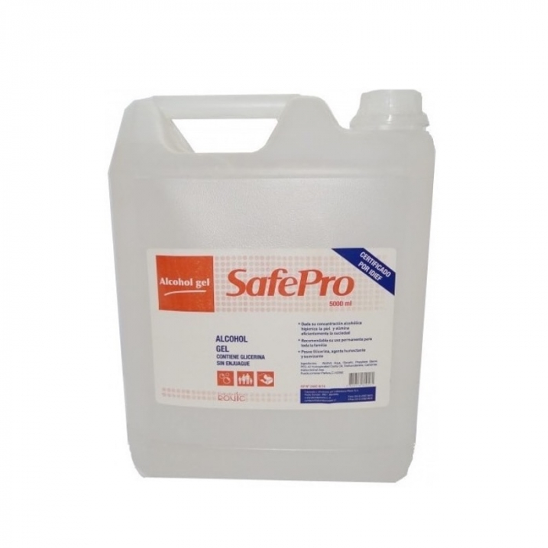 Alcohol gel antibacterial 5 LT -SAFEPRO 1