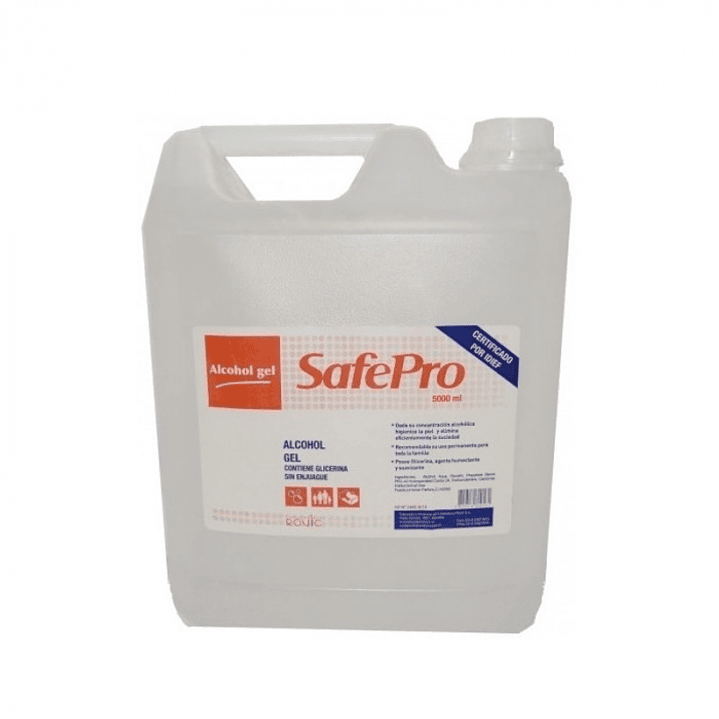 Alcohol gel antibacterial 5 LT -SAFEPRO 1