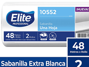 Sabanilla h/s blanca plus 48 MT x 2 ROLLOS -ELITE