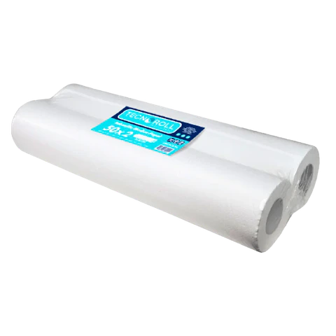 Sabanilla h/s blanca 50 MT x 2 ROLLOS -TECNOROLL