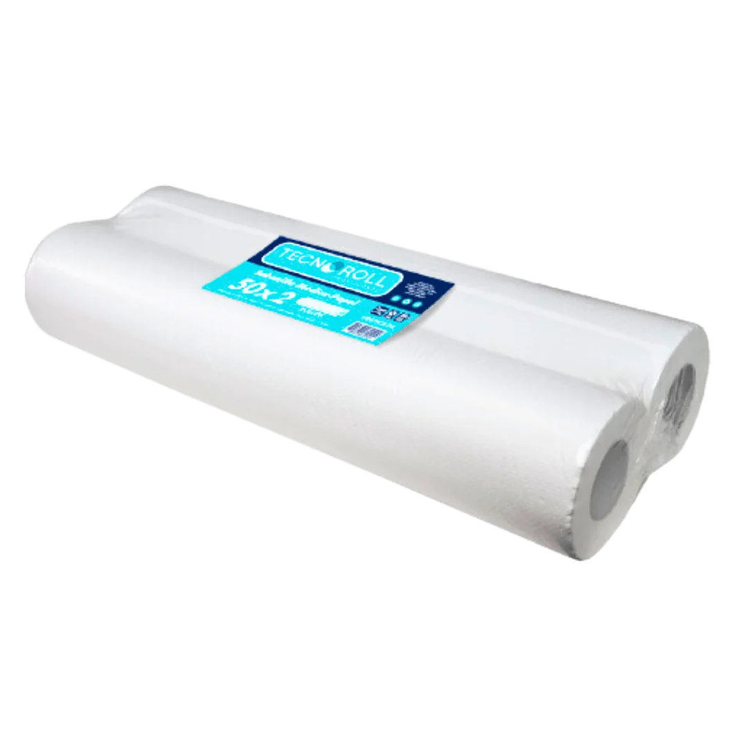 Sabanilla h/s blanca 50 MT x 2 ROLLOS -TECNOROLL 1