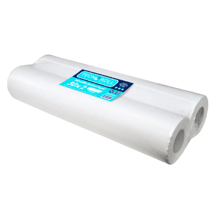 Sabanilla h/s blanca 50 MT x 2 ROLLOS -TECNOROLL 1