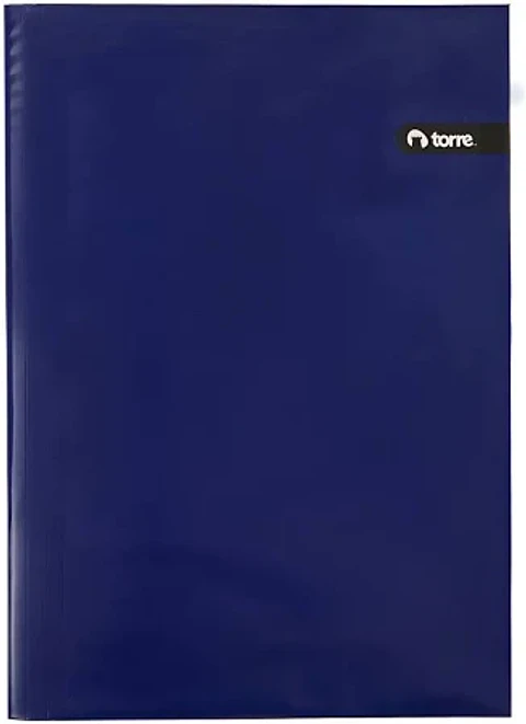 Carpeta vinilo lomo azul OFICIO -TORRE