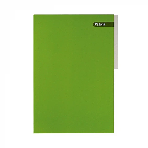 Carpeta pigmentada cartón verde OFICIO -TORRE