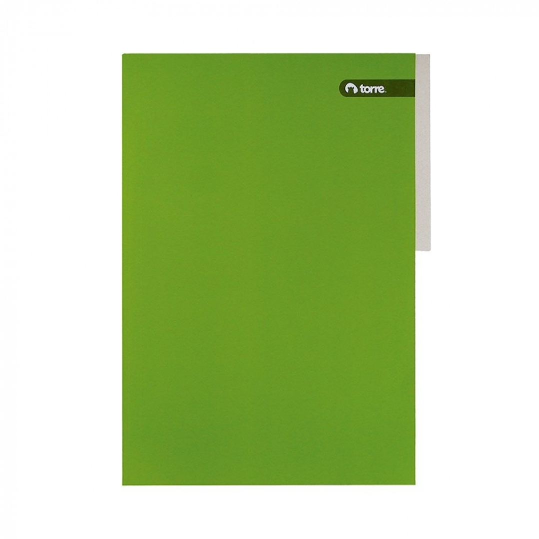 Carpeta pigmentada cartón verde OFICIO -TORRE 1