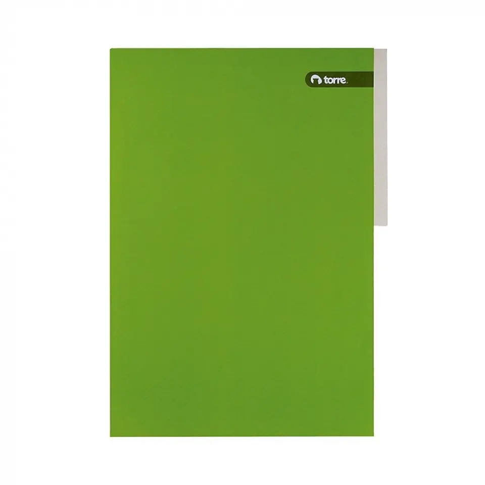 Carpeta pigmentada cartón verde OFICIO -TORRE 1