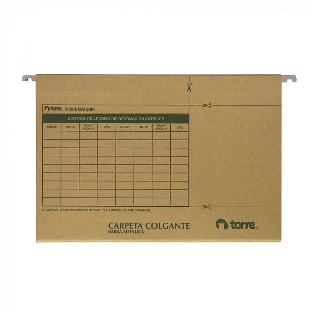 Carpeta colgante kraft Brazo/METÁLICO -TORRE 1
