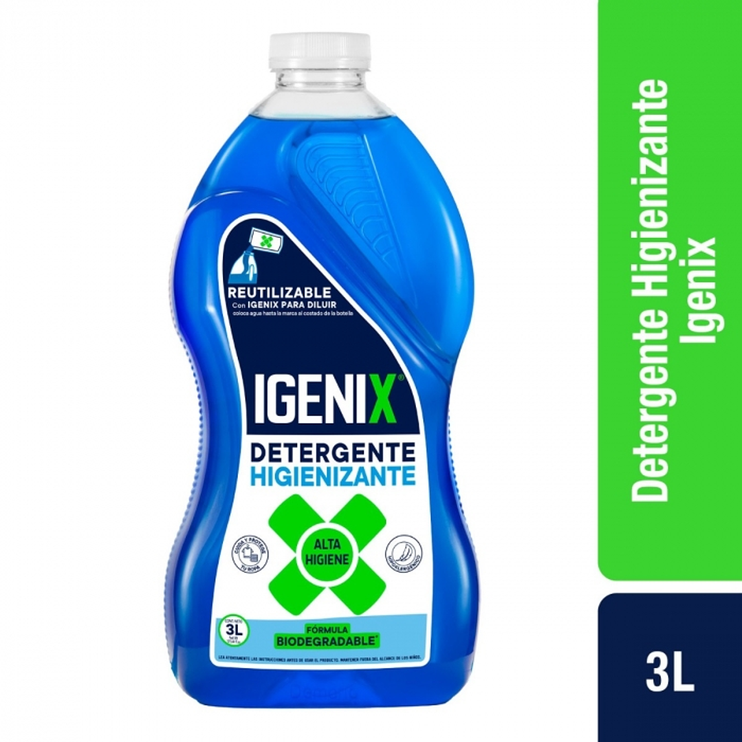 Detergente líquido  ropa higienizante 3 LT -IGENIX 1