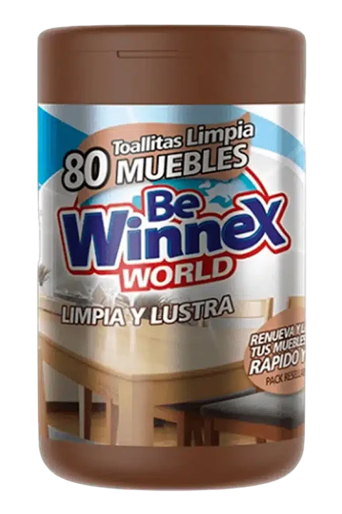 Toallitas lustra mueble winnex (canister) -WINNEX
