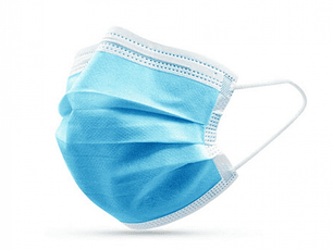 Mascarilla desechable 3 pliegues celeste 50 UND -CLEANCARRIER