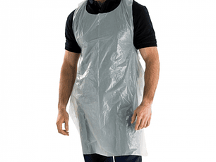 Pechera pvc  Plástica Blanca-GENÉRICO