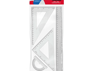 Set geometría plástico 4 piezas -COLÓN