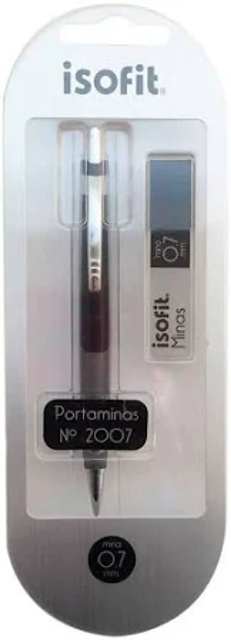 Set blister portaminas 2007 + minas 0.7mm -ISOFIT 1