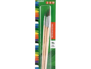 Set pinceles redondos n° 2 - 6 - 10 -TORRE