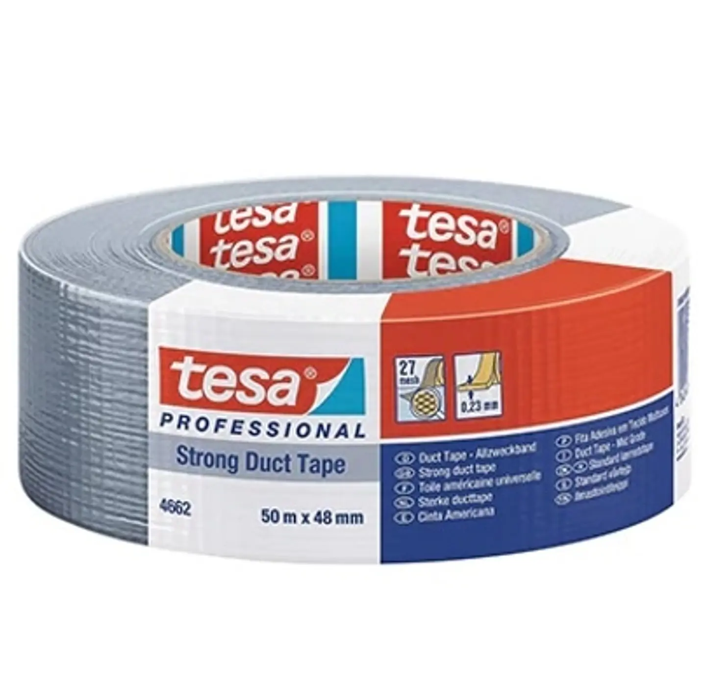 Cinta Tela Multiuso Gris Pro Strong 50 MM x 25 MT 1