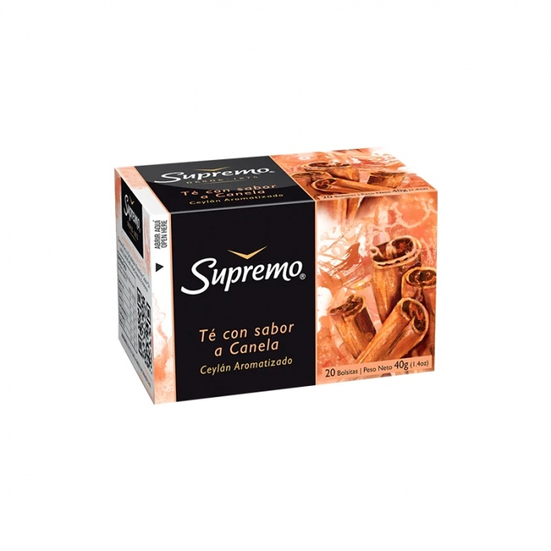 Té negro con sabor a canela 20 BOLSAS -SUPREMO 1