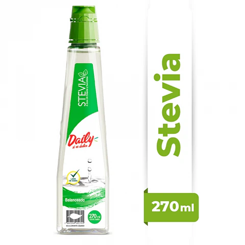 Endulzante líquido stevia 270 ML -DAILY