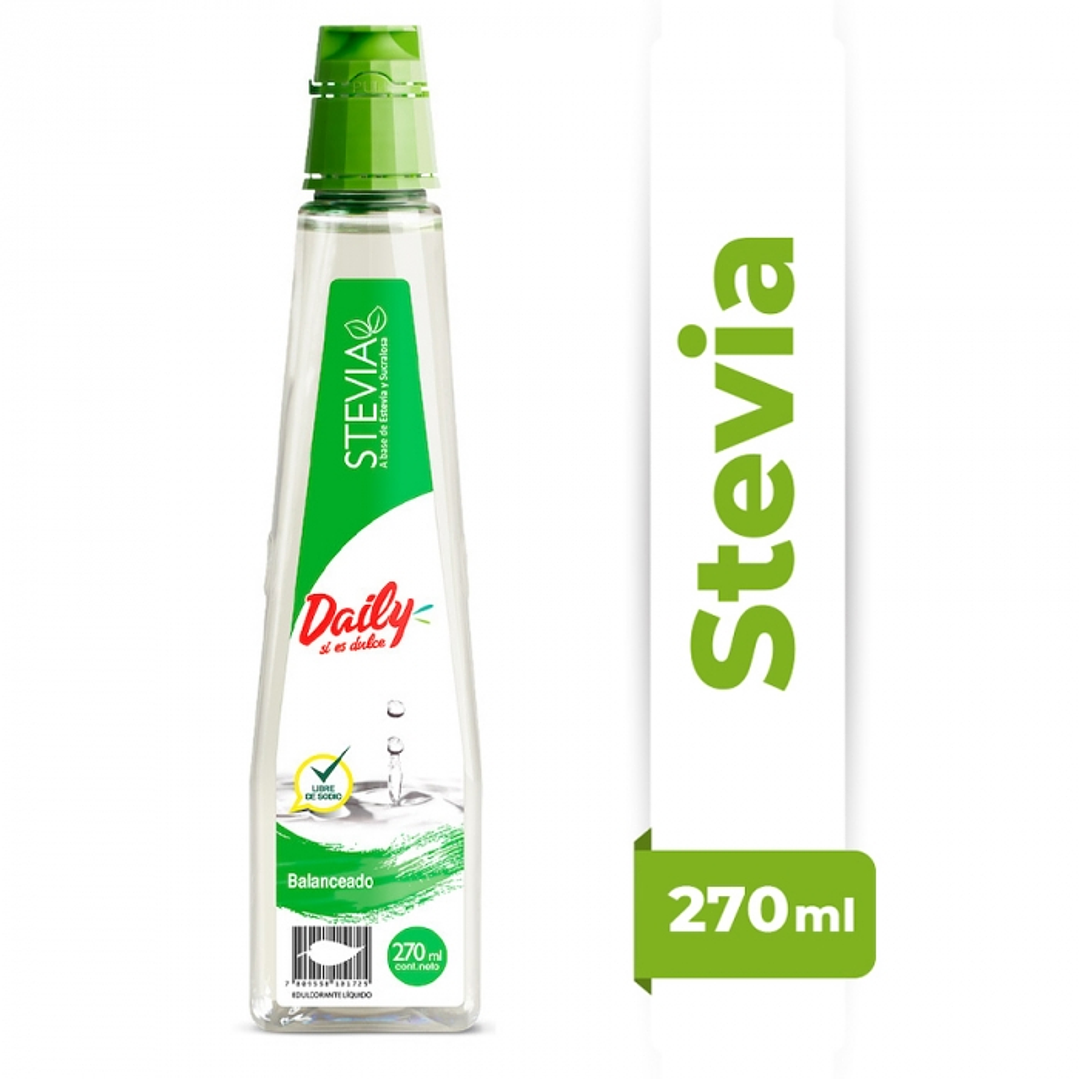 Endulzante líquido stevia 270 ML -DAILY 1