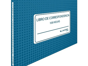 Libro de Correspondencia 100 H tapa dura 21x15cm