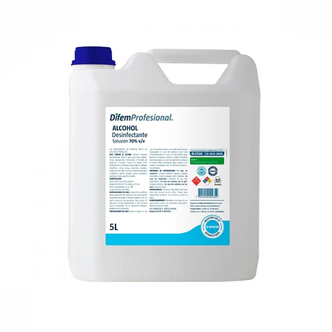 Alcohol isopropílico al 70% bidón 5 lt. 5 L -GENÉRICO