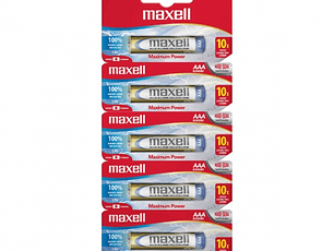 Pilas aaa alcalinas 1.5v maximum power 5 UND -MAXELL