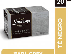 Té negro earl grey 20 BOLSAS -SUPREMO