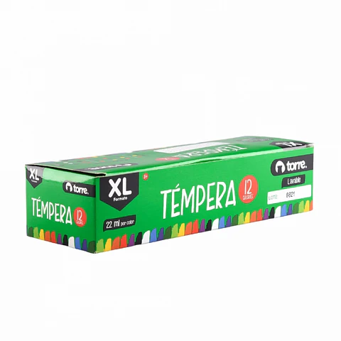 Tempera 12 colores formato xl -TORRE