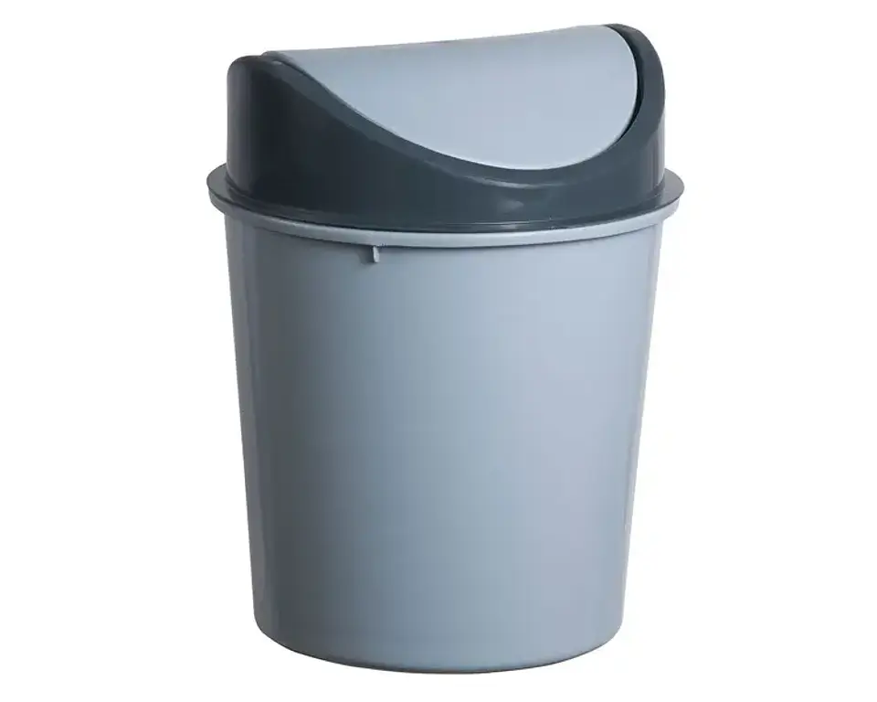 Basurero tapa vaiven Deluxe 15 Lts/ Contenedor 1