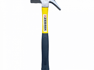 Martillo carpintero 27mm con mango engomado AMARILLO -ZEBRIK