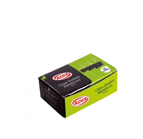 Clip doble negro 12 und 19 MM -ADIX