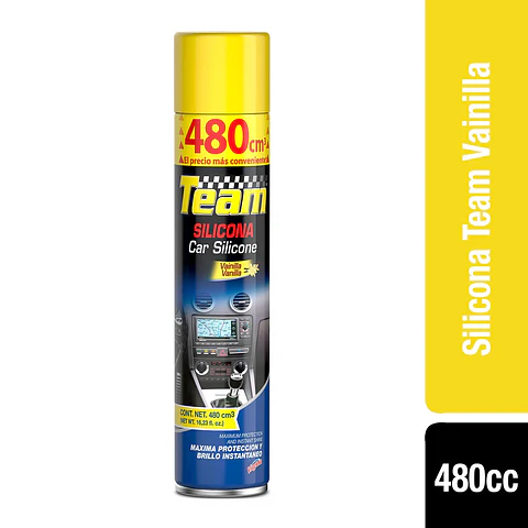 Silicona automóvil vainilla 480 ML -TEAM