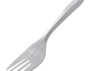 Tenedores plásticos desechables blancas 100 UND -GENÉRICO