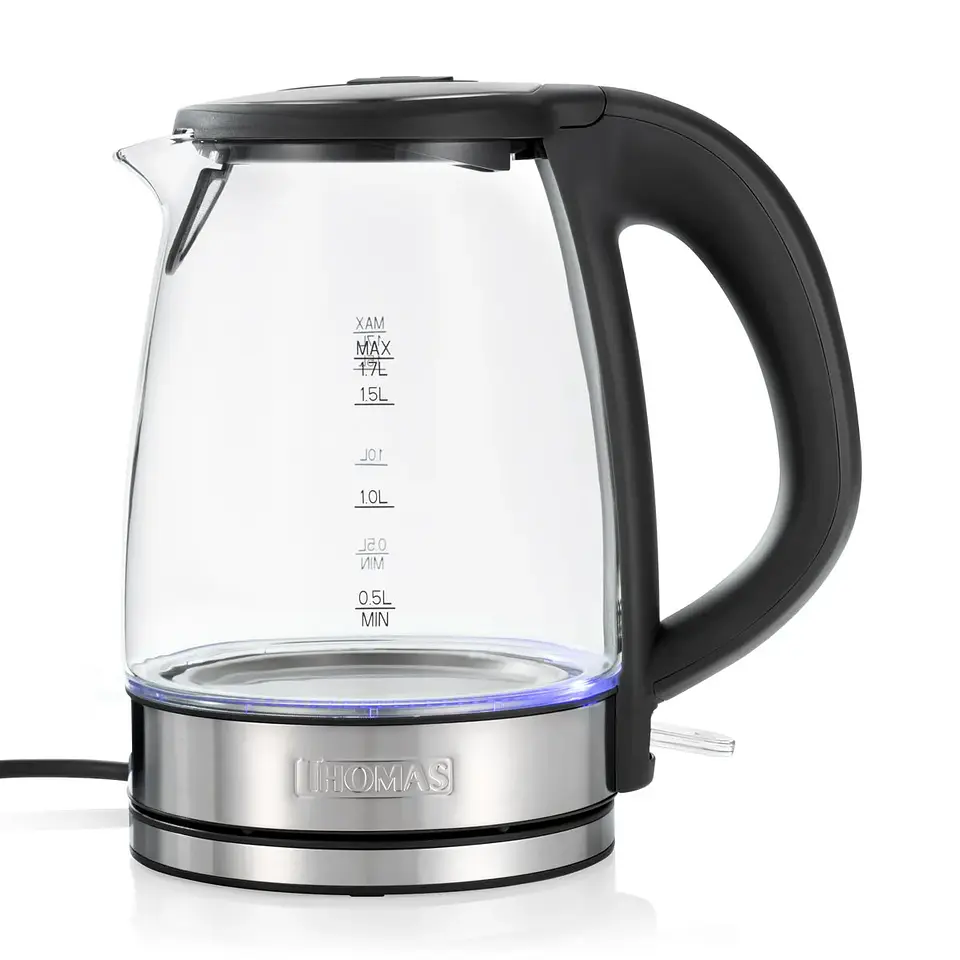 Hervidor de Vidrio 1,7lts TH-4725V/ THOMAS/Resistencia E Higiene para Espacios 1