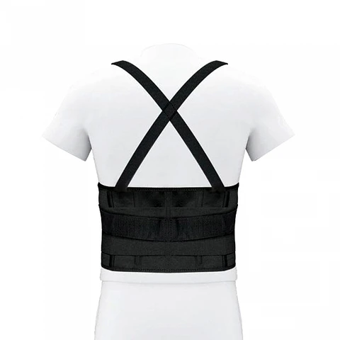 Faja Lumbar Elasticada color negro TALLA XL -GENÉRICO  Blackbull 