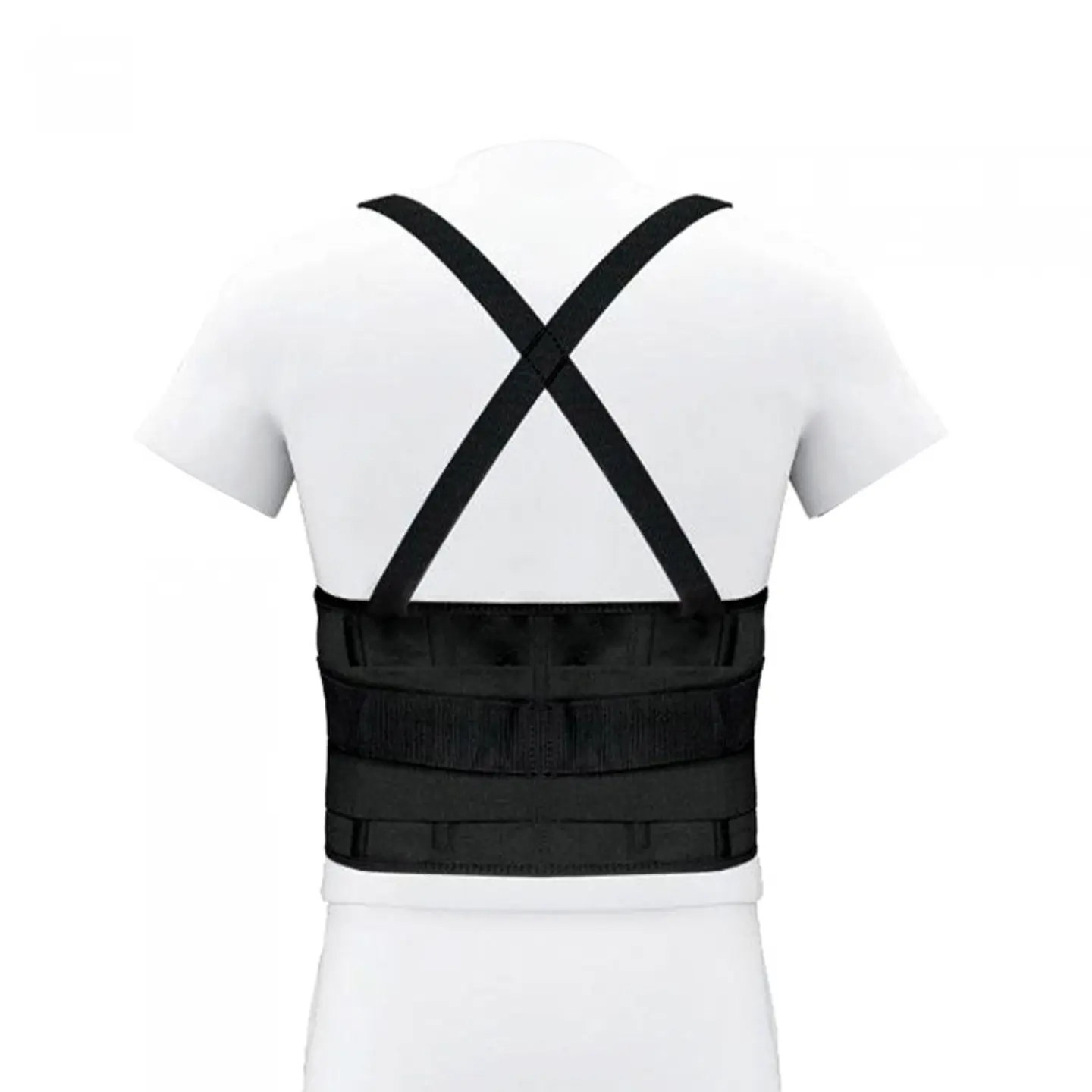 Faja Lumbar Elasticada color negro TALLA XL -GENÉRICO  Blackbull  1