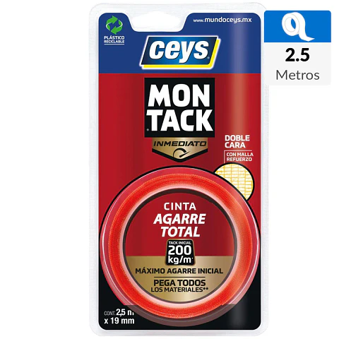 Cinta montaje 19 mm 2,5 m Express Ceys