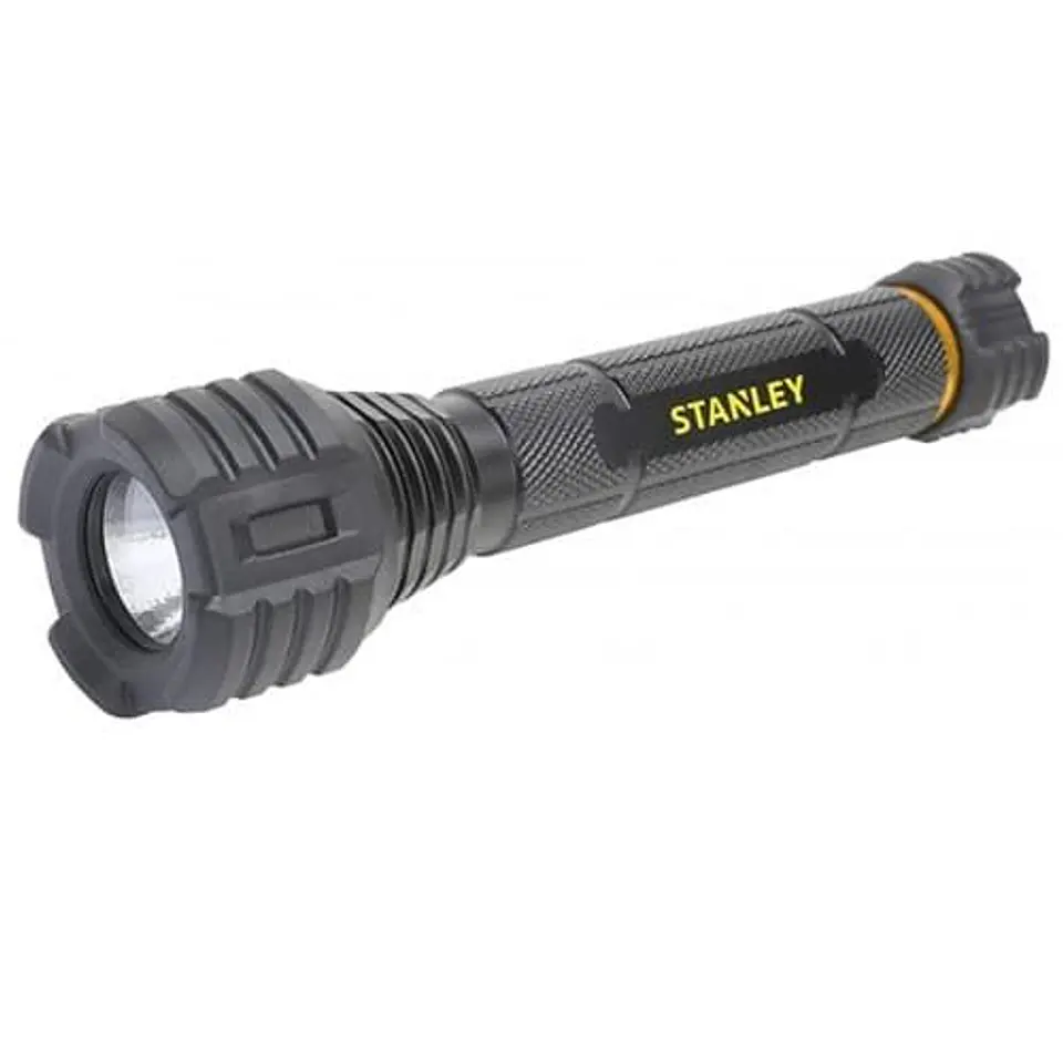Linterna Aluminio Goma 120 Lm con Pilas AA STANLEY 1