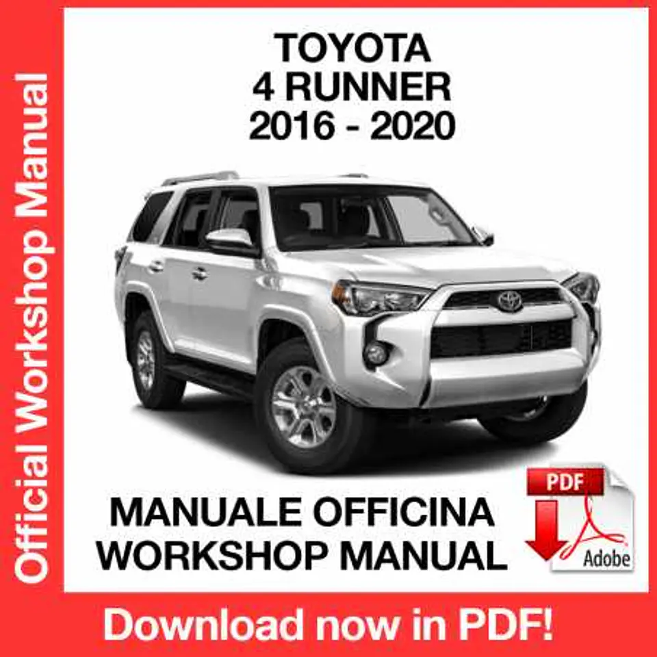 Toyota 4 Runner (2016, 2017, 2018, 2019, 2020) (EN) Workshop Repair Manual FREE PDF Download 1