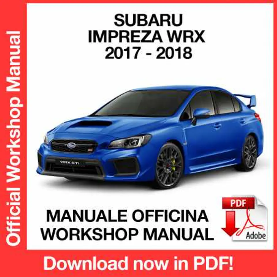 Subaru Impreza Wrx Sti (2017-2018) (EN) Workshop Repair Manual FREE PDF Download 1